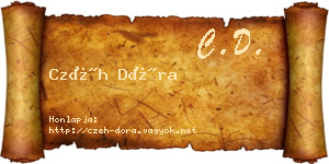 Czéh Dóra névjegykártya